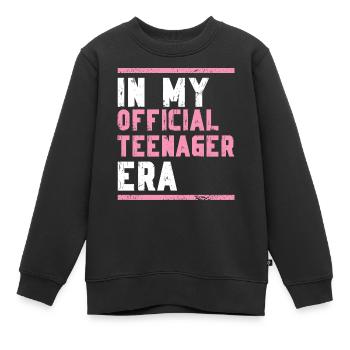 13ème anniversaire fille idée cadeau ado - Sweat Premium enfant bio - noir - Devant - AI Model Kid Female (0cm)