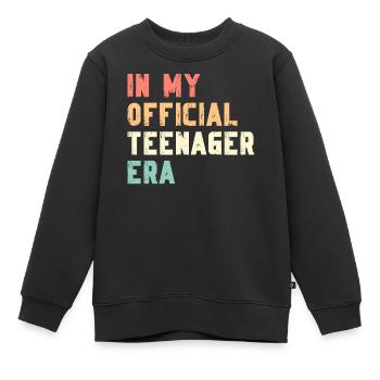 13ème anniversaire fille idée cadeau ado - Sweat Premium enfant bio - noir - Devant - AI Model Kid Female (0cm)