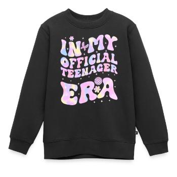 13ème anniversaire fille idée cadeau ado - Sweat Premium enfant bio - noir - Devant - AI Model Kid Female (0cm)