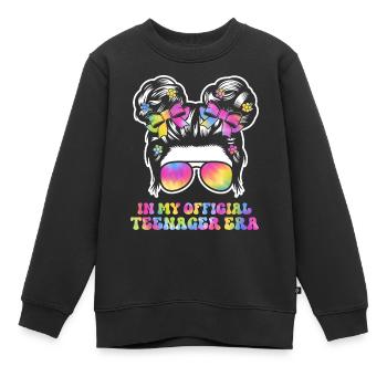 13ème anniversaire fille idée cadeau ado - Sweat Premium enfant bio - noir - Devant - AI Model Kid Female (0cm)