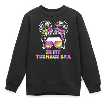 13ème anniversaire fille idée cadeau ado - Sweat Premium enfant bio - noir - Devant - AI Model Kid Female (0cm)