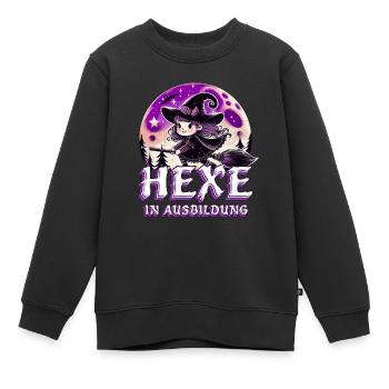 Hexe in Ausbildung Hexenbexen - Kinder Premium Organic Sweatshirt - Schwarz - Vorne - AI Model Kid Female (0cm)