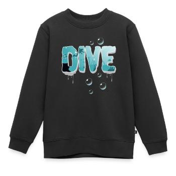 Taucher Tauchen - Kinder Premium Organic Sweatshirt - Schwarz - Vorne - AI Model Kid Female (0cm)
