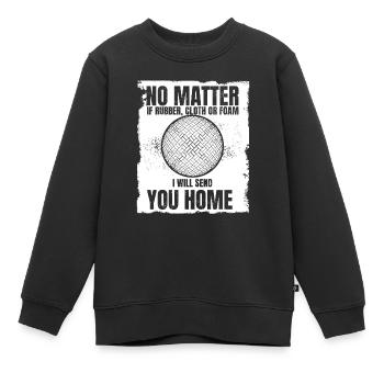 Ich schicke dir Home Game Prisonball Teamplayer - Kinder Premium Organic Sweatshirt - Schwarz - Vorne - AI Model Kid Female (0cm)
