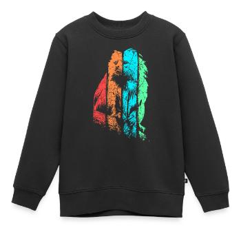 Tamarin Affe Primat - Kinder Premium Organic Sweatshirt - Schwarz - Vorne - AI Model Kid Female (0cm)