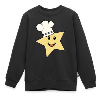 Chef étoilé Cuisiniers Cuisinier Cuisine - Sweat Premium enfant bio - noir - Devant - AI Model Kid Female (0cm)