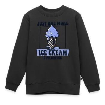 Nur noch ein Eis, versprochen Gelato Maker - Kinder Premium Organic Sweatshirt - Schwarz - Vorne - AI Model Kid Female (0cm)