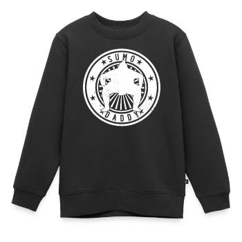 Sumo Daddy Sumo Wrestler Sumo Daddy - Kinder Premium Organic Sweatshirt - Schwarz - Vorne - AI Model Kid Female (0cm)