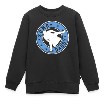 Sumo Fighter Daddy Sumo Wrestler Sumo Daddy Sumo - Kinder Premium Organic Sweatshirt - Schwarz - Vorne - AI Model Kid Female (0cm)
