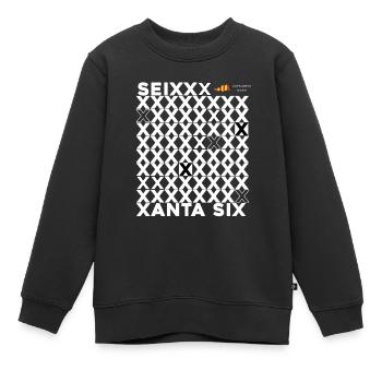SEIXANTA SECHS - Kinder Premium Organic Sweatshirt - Schwarz - Vorne - AI Model Kid Female (0cm)