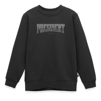 Dame Présidente 2024 : Kamala Harris pour la Présidence - Sweat Premium enfant bio - noir - Devant - AI Model Kid Female (0cm)
