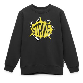 Strike Bowling Lover Sport - Kids Premium Organic Sweatshirt - black - Front - AI Model Kid Female (0cm)