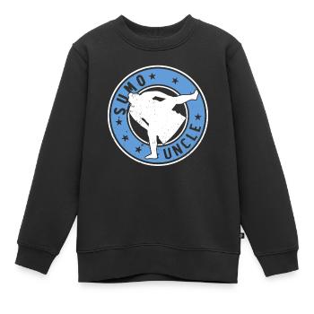 Sumo Fighter Uncle Sumo Wrestler Sumo Uncle Sumo - Kinder Premium Organic Sweatshirt - Schwarz - Vorne - AI Model Kid Female (0cm)