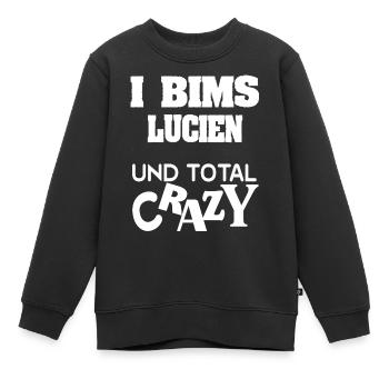 Lucien - Sweat Premium enfant bio - noir - Devant - AI Model Kid Female (0cm)