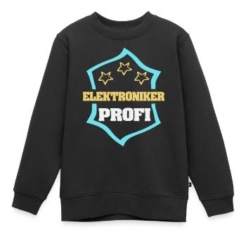 Gift for Electronics Technician - Kids Premium Organic Sweatshirt - black - Front - AI Model Kid Female (0cm)