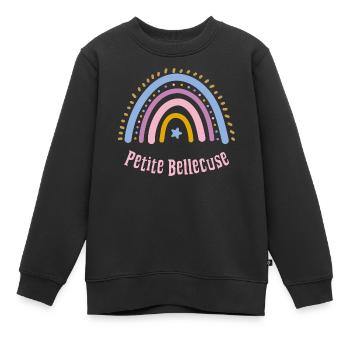 Petite Bellecuse - Kinder Premium Organic Sweatshirt - Schwarz - Vorne - AI Model Kid Female (0cm)