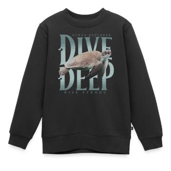 Tauchen Taucher - Kinder Premium Organic Sweatshirt - Schwarz - Vorne - AI Model Kid Female (0cm)