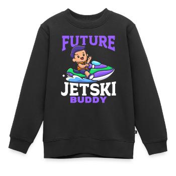Baby Jetski Rider Jetski Baby - Future Jetski Budd - Kinder Premium Organic Sweatshirt - Schwarz - Vorne - AI Model Kid Female (0cm)