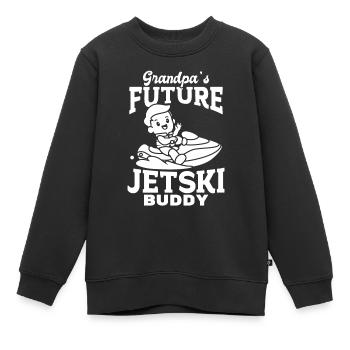 Grandpa's future jetski Buddy - Jetski Kids Jetski - Kinder Premium Organic Sweatshirt - Schwarz - Vorne - AI Model Kid Female (0cm)