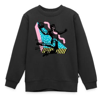 Handball Handballer - Kinder Premium Organic Sweatshirt - Schwarz - Vorne - AI Model Kid Female (0cm)