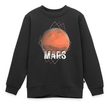 Mars Planet - Kinder Premium Organic Sweatshirt - Schwarz - Vorne - AI Model Kid Female (0cm)