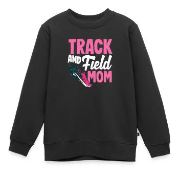 Leichtathletik Sportler - Kinder Premium Organic Sweatshirt - Schwarz - Vorne - AI Model Kid Female (0cm)
