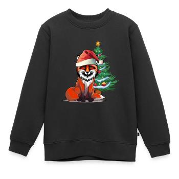 Nikolaus Fuchs Christmas presents - Kids Premium Organic Sweatshirt - black - Front - AI Model Kid Female (0cm)