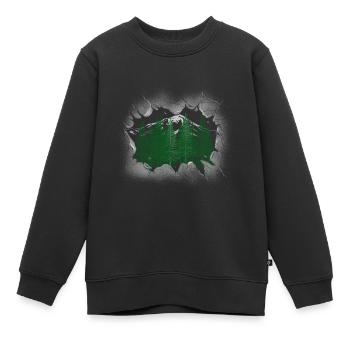 Forêt Épicéa Conifères Forêt Nature Arbres Arbre - Sweat Premium enfant bio - noir - Devant - AI Model Kid Female (0cm)