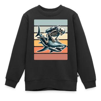 Tauchen Taucher - Kinder Premium Organic Sweatshirt - Schwarz - Vorne - AI Model Kid Female (0cm)
