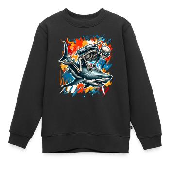 Tauchen Taucher - Kinder Premium Organic Sweatshirt - Schwarz - Vorne - AI Model Kid Female (0cm)