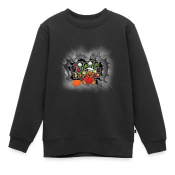 Teddybär Kochkunst Gastgeber Hobbykoch Köche - Kinder Premium Organic Sweatshirt - Schwarz - Vorne - AI Model Kid Female (0cm)