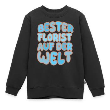 Florist - Kinder Premium Organic Sweatshirt - Schwarz - Vorne - AI Model Kid Female (0cm)