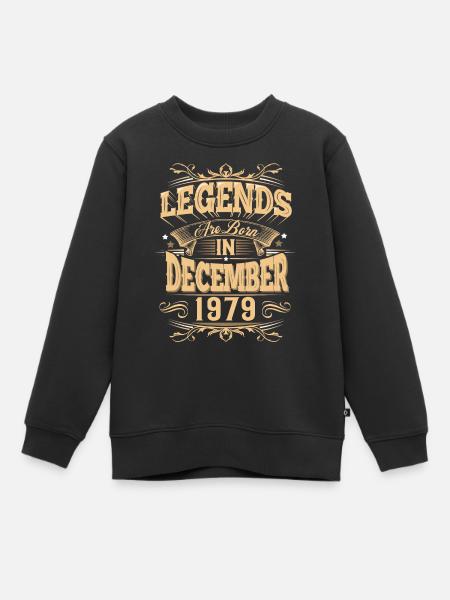 Dezember 1979 Geburtstag Legende - Kinder Premium Organic Sweatshirt - Schwarz