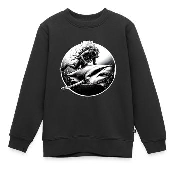 Tauchen Taucher - Kinder Premium Organic Sweatshirt - Schwarz - Vorne - AI Model Kid Female (0cm)