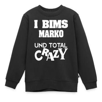 Marko - Sweat Premium enfant bio - noir - Devant - AI Model Kid Female (0cm)