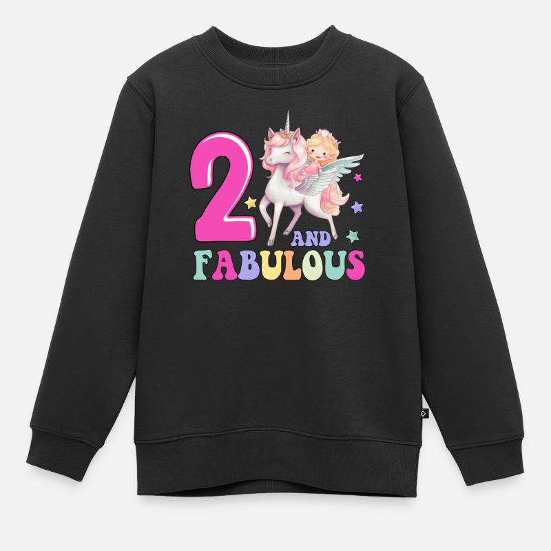 2 Et Fabuleux - Sweat Premium enfant bio - noir