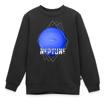 Neptun Planet - Kinder Premium Organic Sweatshirt - Schwarz - Vorne - AI Model Kid Female (0cm)
