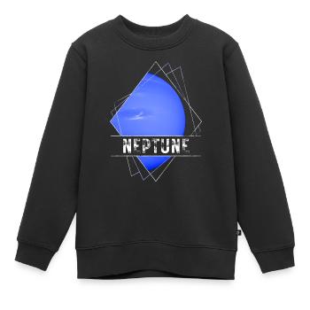 Neptun Planet - Kinder Premium Organic Sweatshirt - Schwarz - Vorne - AI Model Kid Female (0cm)