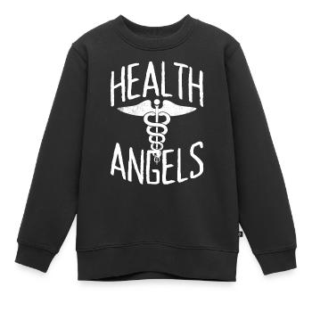 Health Angels Docteur Infirmière Médecin Médecin urgentiste - Sweat Premium enfant bio - noir - Devant - AI Model Kid Female (0cm)
