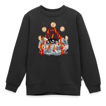 Gott Jesus Messias spirituell - Kinder Premium Organic Sweatshirt - Schwarz - Vorne - AI Model Kid Female (0cm)