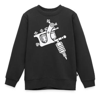 Tattoo Maschine - Kinder Premium Organic Sweatshirt - Schwarz - Vorne - AI Model Kid Female (0cm)