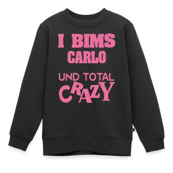 Carlo - Sweat Premium enfant bio - noir - Devant - AI Model Kid Female (0cm)