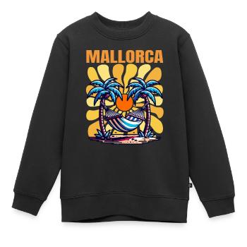Mallorca - Kinder Premium Organic Sweatshirt - Schwarz - Vorne - AI Model Kid Female (0cm)