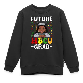 Future HBCU Grad - Kinder Premium Organic Sweatshirt - Schwarz - Vorne - AI Model Kid Female (0cm)