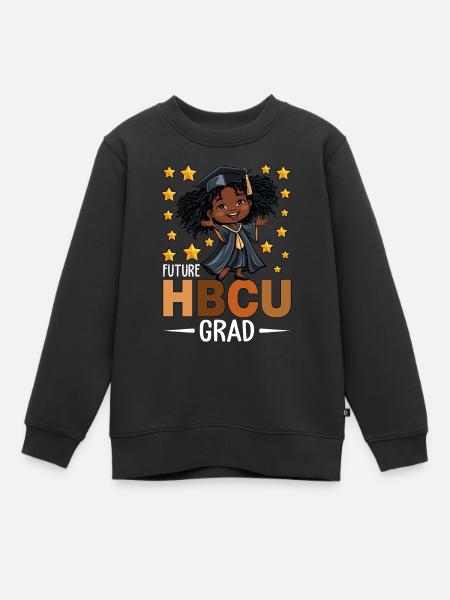Future HBCU Grad - Kinder Premium Organic Sweatshirt - Schwarz