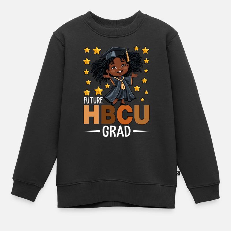 Future HBCU Grad - Kinder Premium Organic Sweatshirt - Schwarz