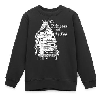 Prinzessin auf der Erbse Märchen - Kinder Premium Organic Sweatshirt - Schwarz - Vorne - AI Model Kid Female (0cm)