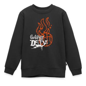Basketball Basketballer - Kinder Premium Organic Sweatshirt - Schwarz - Vorne - AI Model Kid Female (0cm)