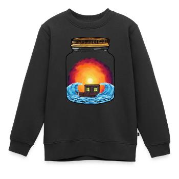 Boot Boote Schiff Schiffe - Kinder Premium Organic Sweatshirt - Schwarz - Vorne - AI Model Kid Female (0cm)