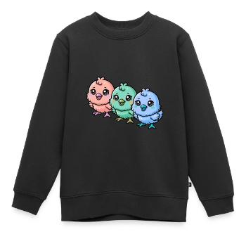 Baby Kind Kinder Küken Ostern Kleinkinder Huhn - Kinder Premium Organic Sweatshirt - Schwarz - Vorne - AI Model Kid Female (0cm)